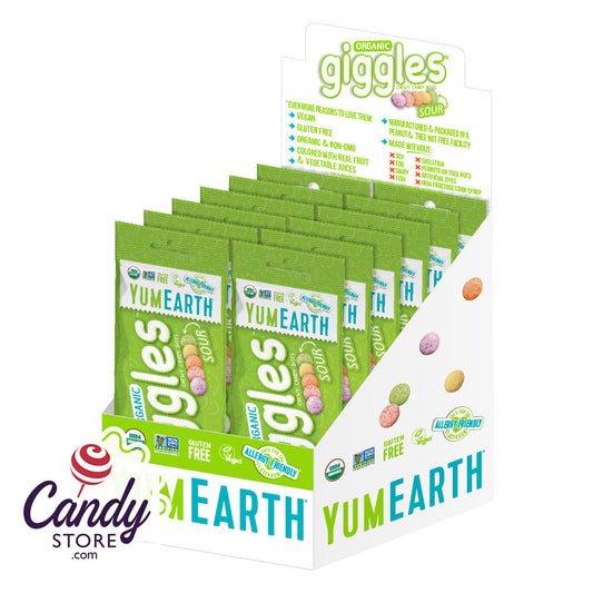 Yumearth Giggles Sour Organic Chewy Candy 2oz - 12ct CandyStore.com