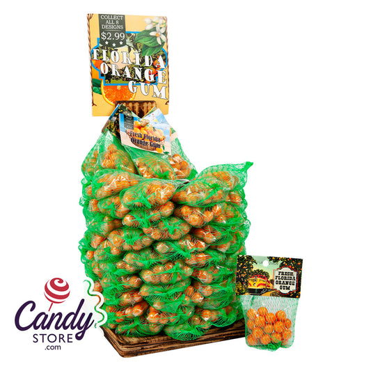 Florida Orange Bubblegum - 100ct Mesh Bags 