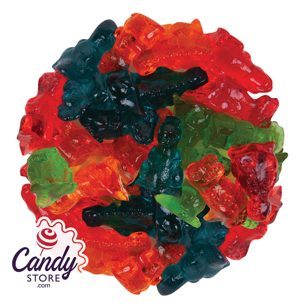 FirstChoiceCandy 3D Rainbow Juicy Gummy Candy (3D Dinosaur, 2 Pound (Pack  of 1))