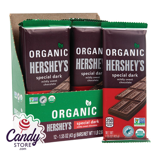 Hershey's Organic Dark Chocolate Bars - 12ct