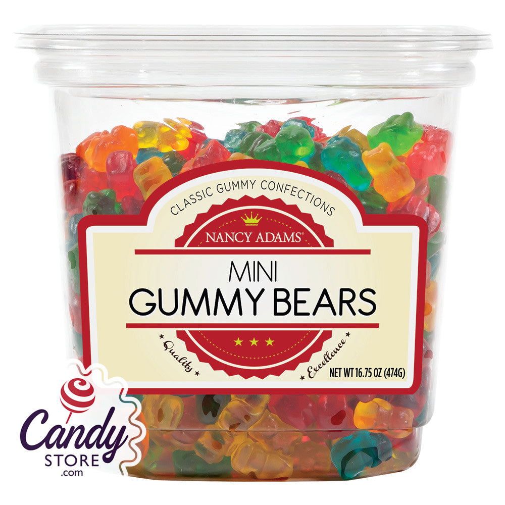 Mini Gummy Bears Candy 12ct Tubs 6038