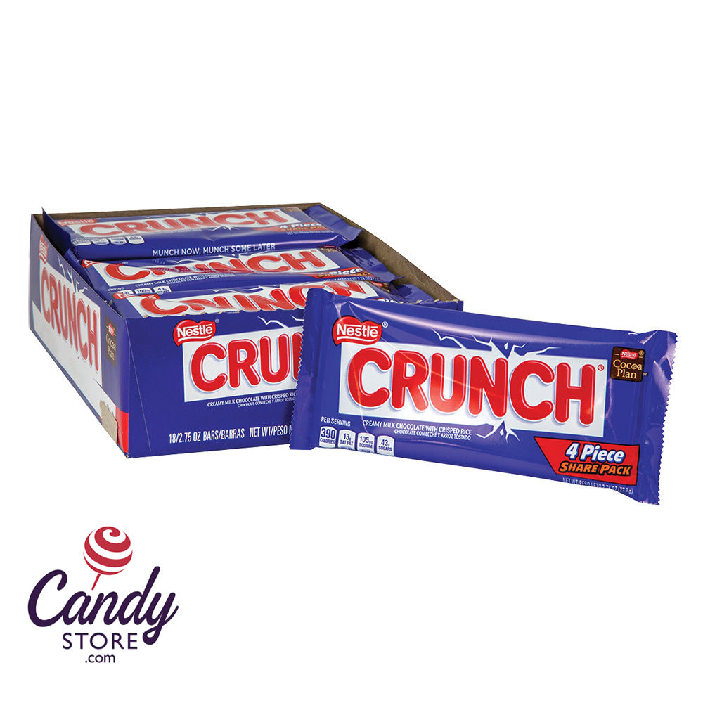 Crunch chocolate bar - combination of crisped rice and milk chocolate