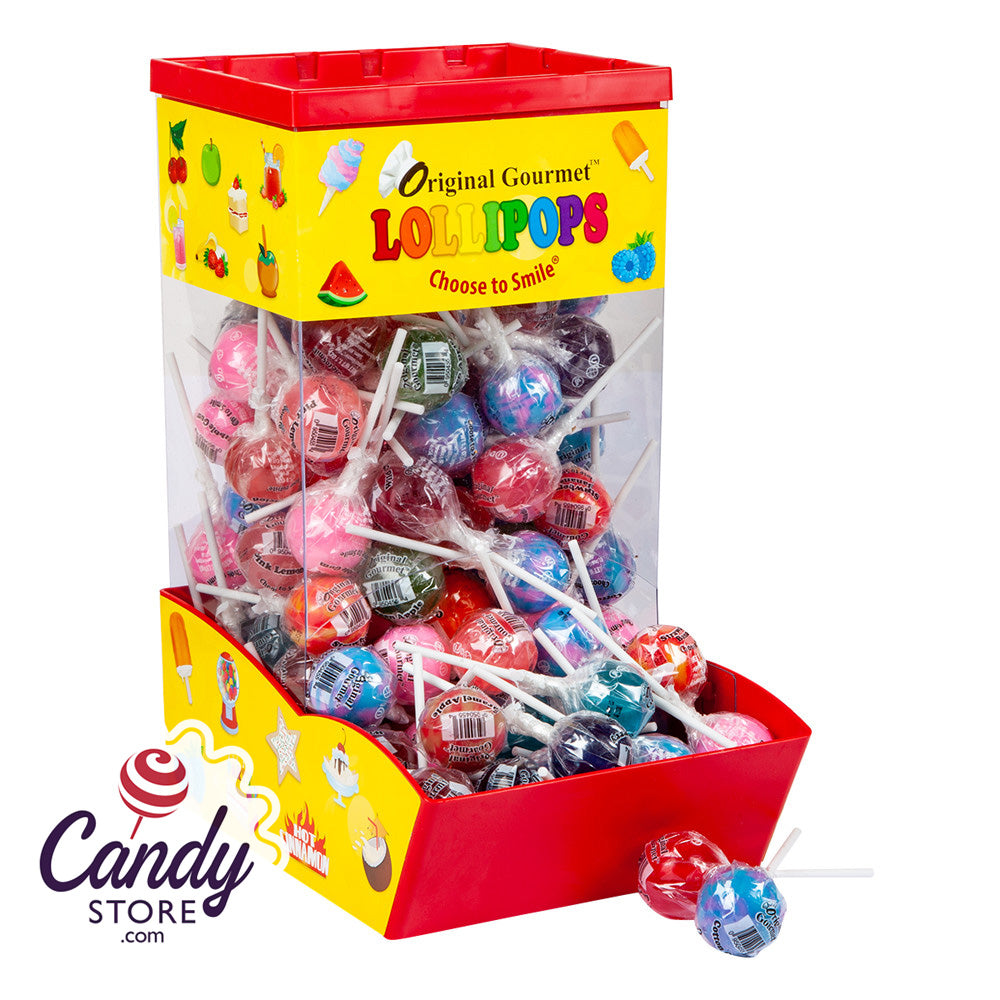 Original Gourmet Lollipops Counter Display 120-Piece - CandyStore.com