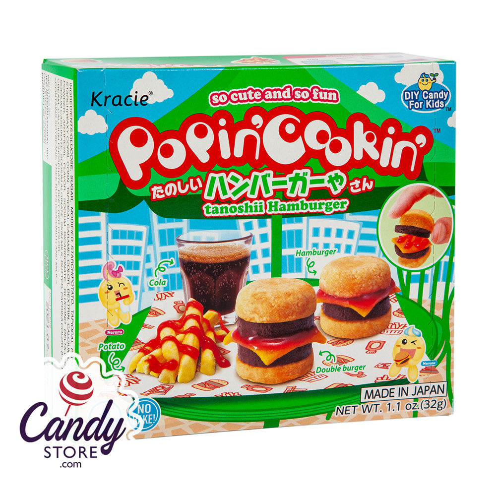 Popin Cookin Burger Shop Japanese Candy Kits 5ct - CandyStore.com