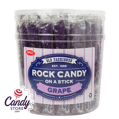 Purple Rock Candy Crystal Sticks - 36ct Tubs