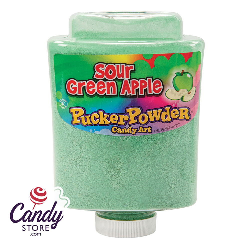 Pucker Powder Sour Green Apple Bottle - 1ct