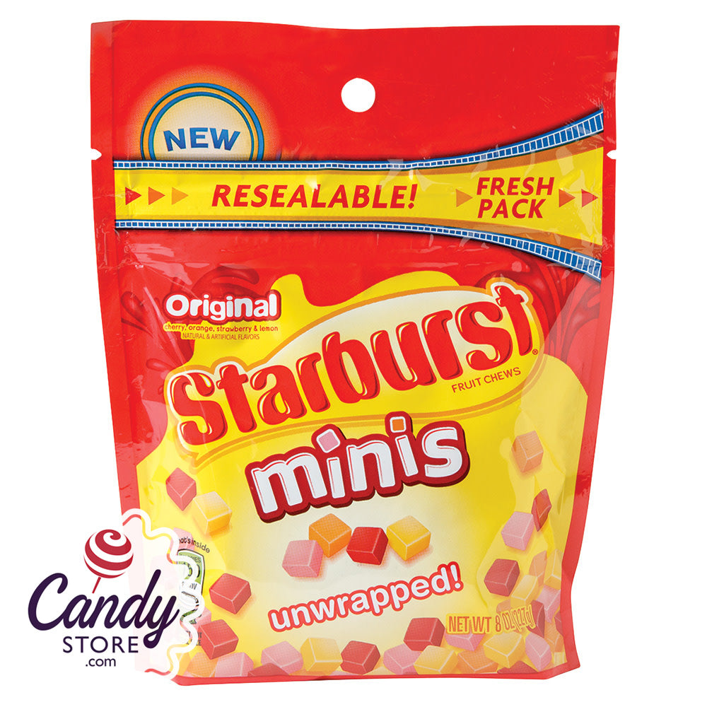 Starburst Minis Unwrapped Candies - 8ct Pouches