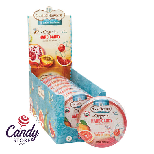 Torie & Howard Grapefruit & Honey Hard Candy Tins - 8ct