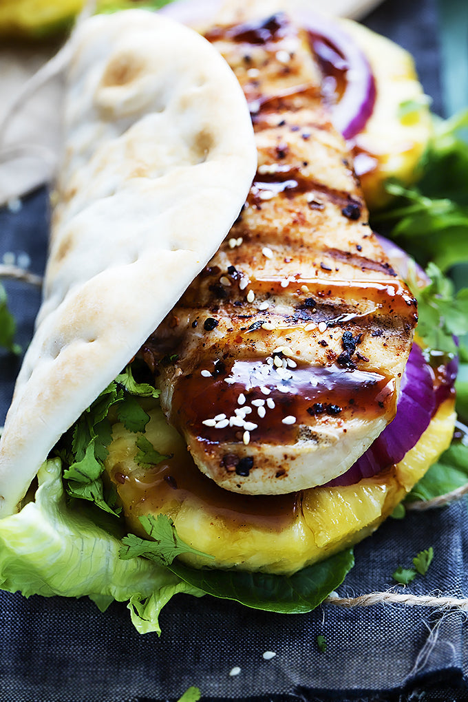 Grilled teriyaki wraps