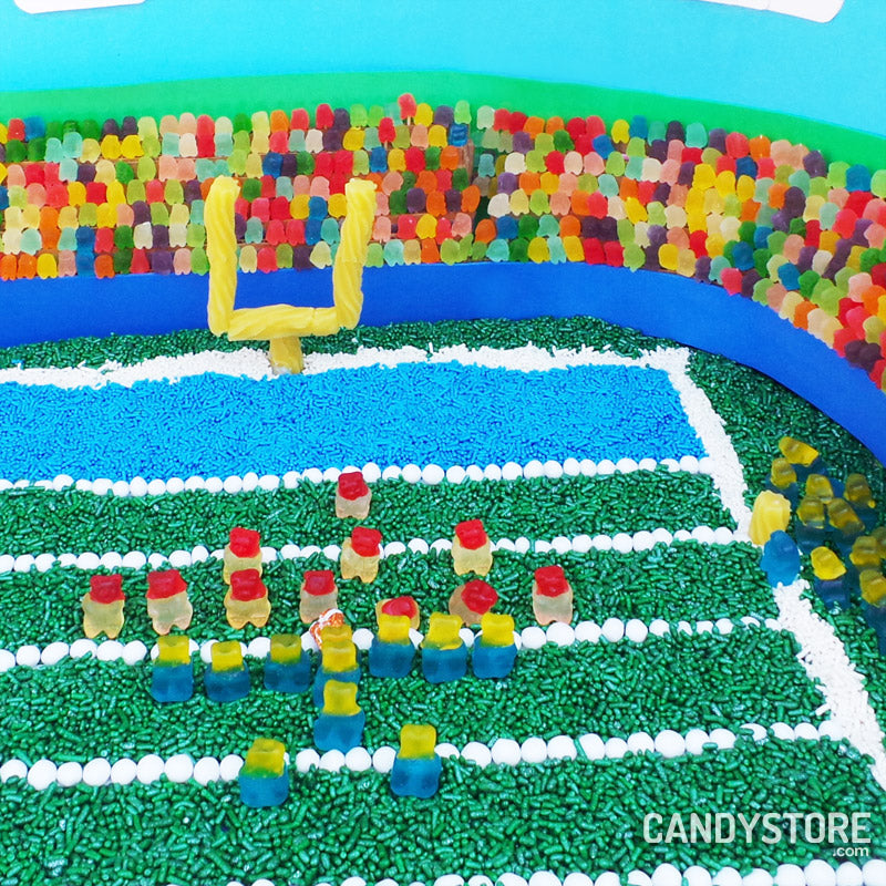 Gummy bears football 4th and goal from the 9 yard line