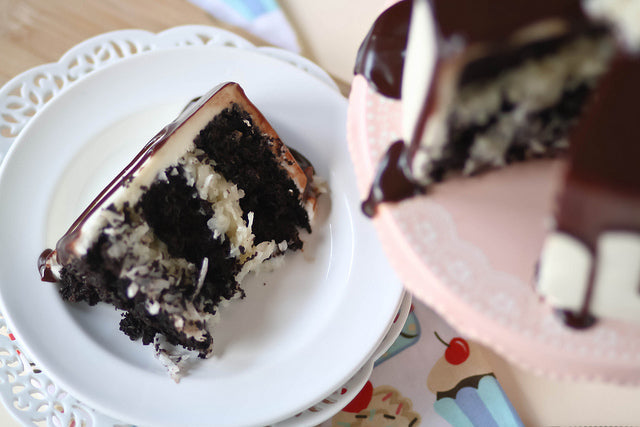 Mounds chocolate and coconut cake