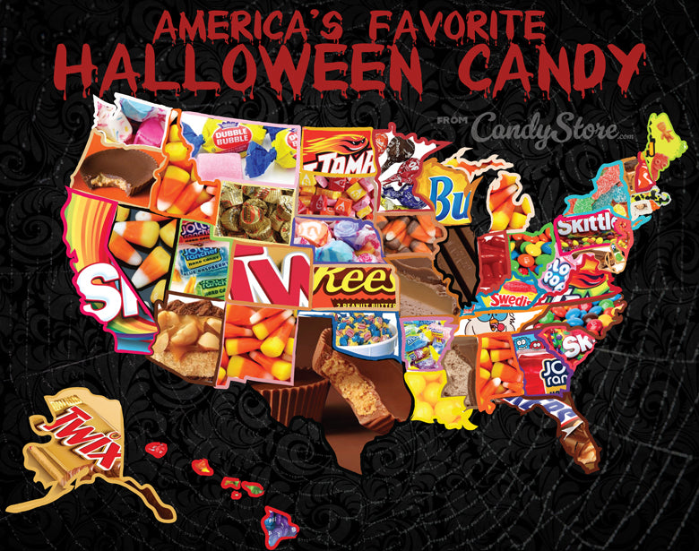 Top Halloween Candy by State ~ Interactive Map ...