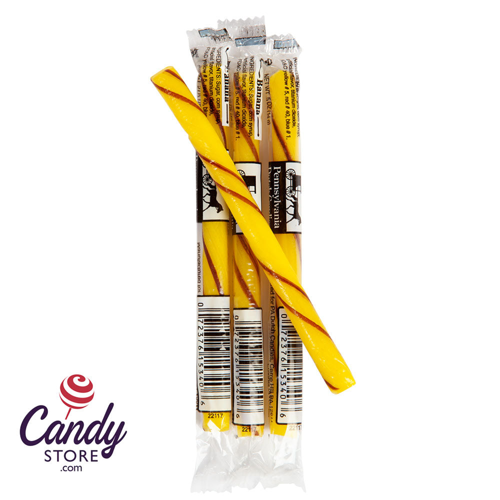 Banana Thin Stick Candy Pennsylvania Dutch - 80ct CandyStore.com