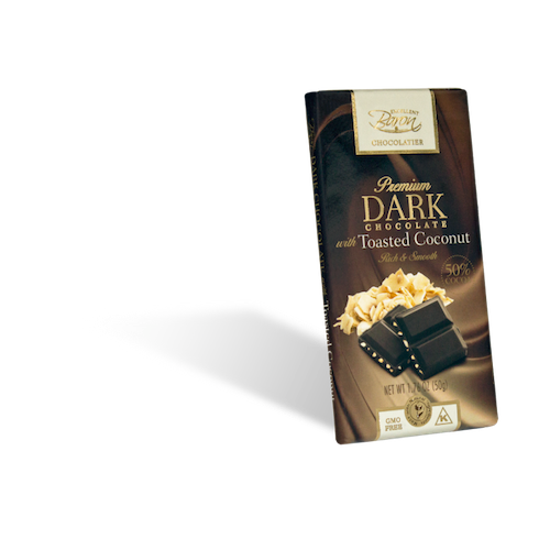 Baron Dark Chocolate with Toasted Coconut Bar - 12ct CandyStore.com