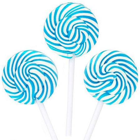 Blue Squiggly Pops Lollipops - 48ct | CandyStore.com