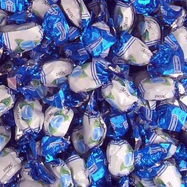 Light Blue Buttermints  Candy Envy - Individually Wrapped Mints