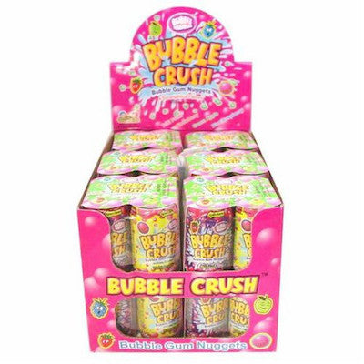 Bubble Crush Bubble Gum Nuggets Cans - 12ct CandyStore.com