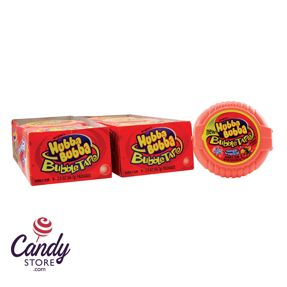 Bubble Tape Tangy Tropic Hubba Bubba - 12ct CandyStore.com