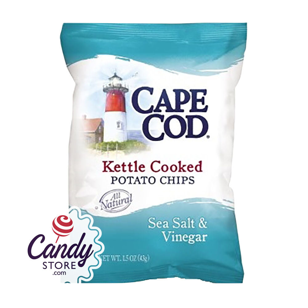 Cape Cod Sea Salt Vinegar Chips 1.5oz Bags - 56ct CandyStore.com