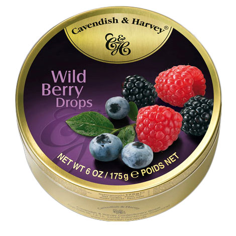 Cavendish & Harvey Wild Berry Fruit Tin - 12ct