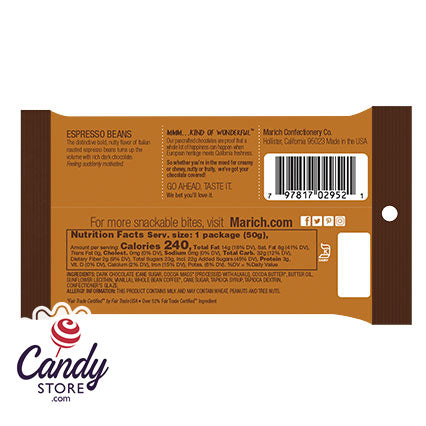 Chocolate Espresso Beans Marich Bags - 12ct CandyStore.com