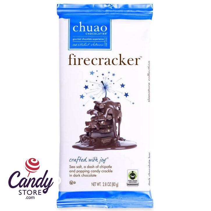 Chuao Firecracker Dark Chocolate Bars - 12ct CandyStore.com