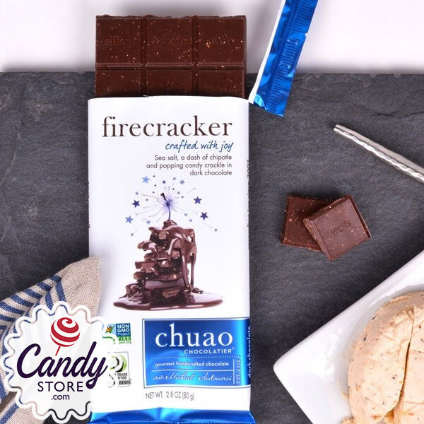 Chuao Firecracker Dark Chocolate Bars - 12ct CandyStore.com