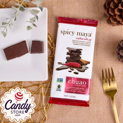 Chuao Spicy Maya Dark Chocolate Bars - 12ct CandyStore.com