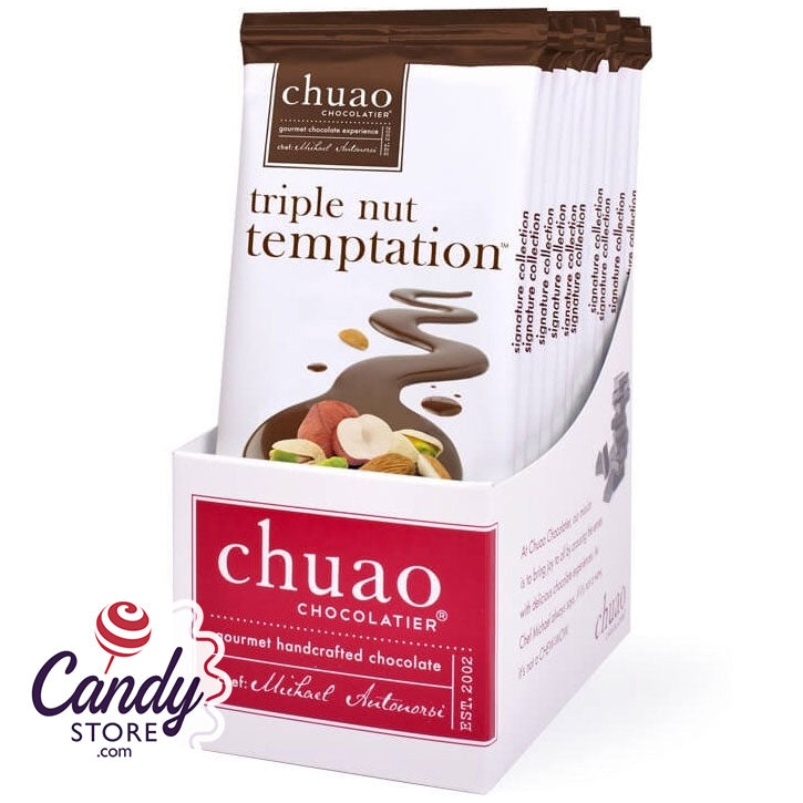 Chuao Triple Nut Temptation Dark Chocolate Bars - 10ct – CandyStore.com