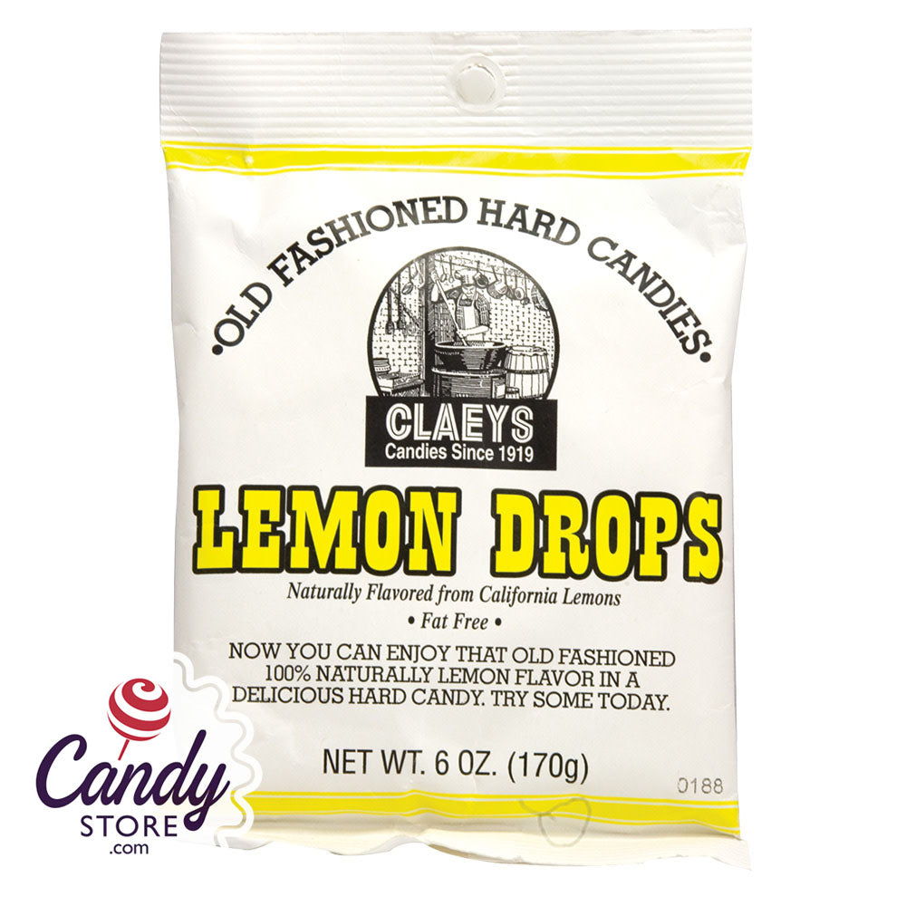 Claey's Lemon Drops 6oz Bag 24ct - CandyStore.com