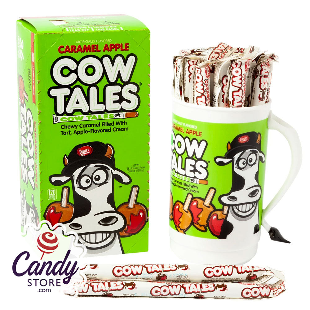 Cow Tales Caramel Sticks with Tumbler - 100ct CandyStore.com