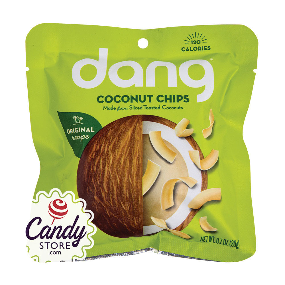 Dang Toasted Coconut Chips 0.7oz Peg Bags - 24ct CandyStore.com