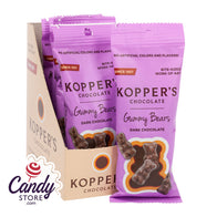 Dark Chocolate Gummy Bears 2oz Koppers - 6ct CandyStore.com