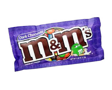 Dark Chocolate M&Ms Candy - 24ct CandyStore.com