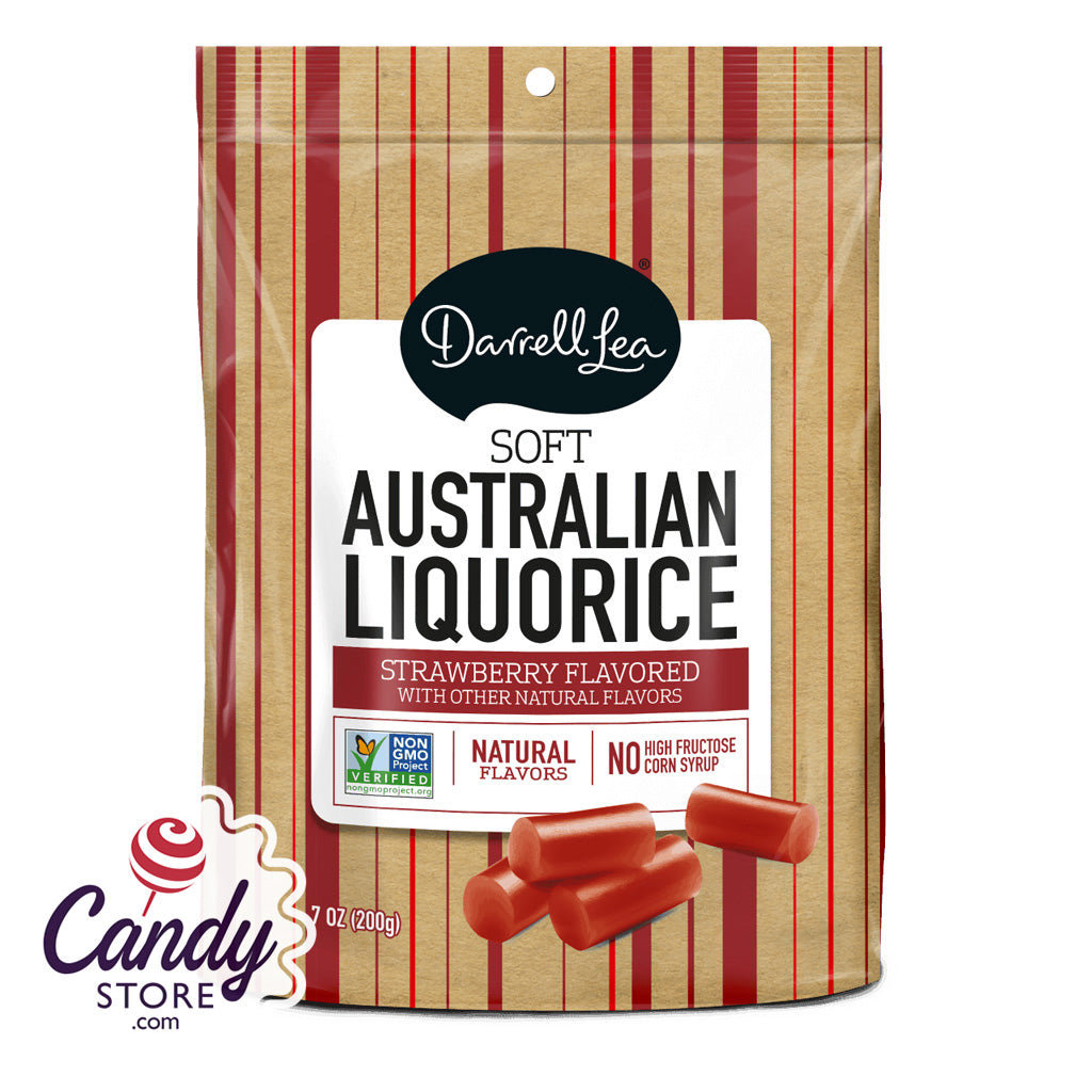 Darrell Lea Soft Eating Licorice Strawberry - 8ct CandyStore.com