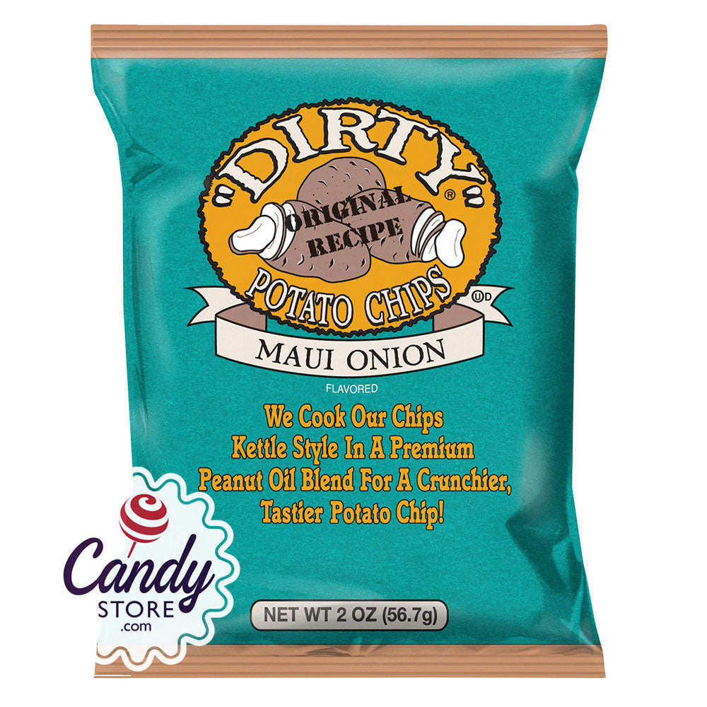 Dirty Maui Onion Potato Chips 2oz Bags - 25ct CandyStore.com