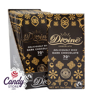 Divine 70% Dark Chocolate 3oz Bar - 12ct CandyStore.com