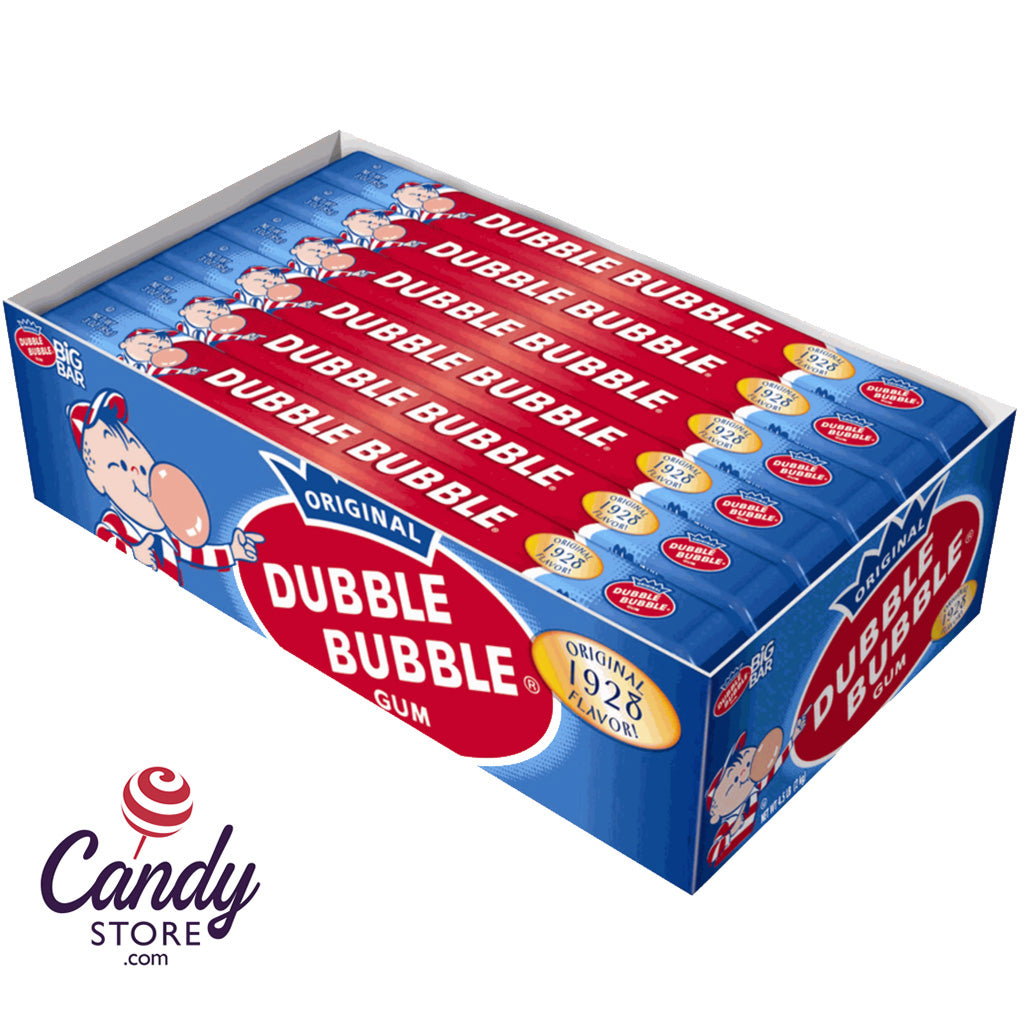 Dubble Bubble Big Bars Original Flavor - 24ct CandyStore.com