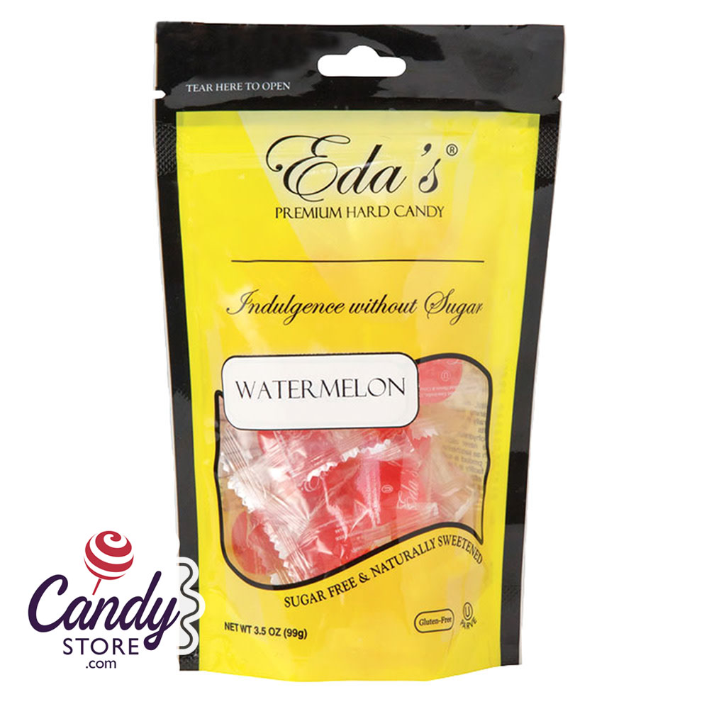 Eda's Sugarfree Watermelon 3.5oz Pouch - 12ct | CandyStore – CandyStore.com