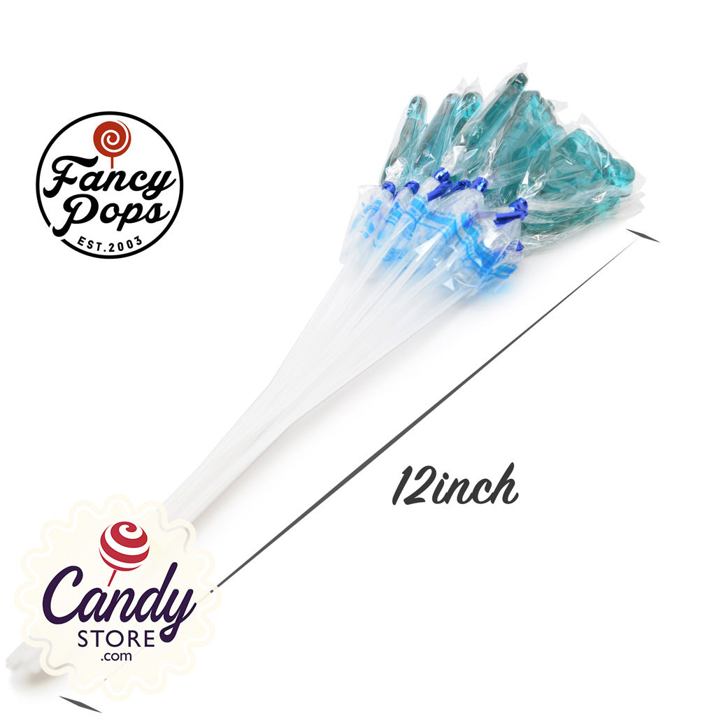 Fancy Pops Blue Baby Feet Lollipops - 100ct CandyStore.com