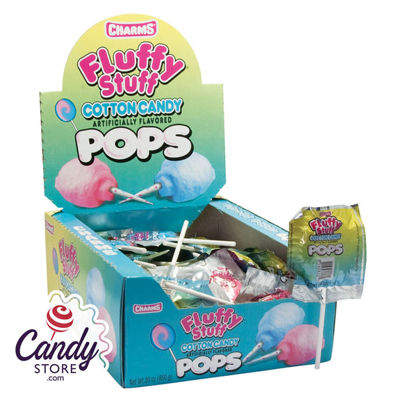 Charms Fluffy Stuff Cotton Tails Cotton Candy, 2.1 oz. Bags