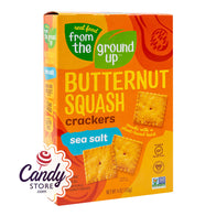 From The Ground Up Butternut Squash Sea Salt Crackers 4oz Boxes - 6ct CandyStore.com