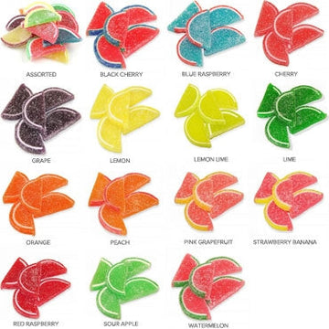 Large Jelly Fruit Slices - Assorted Flavors