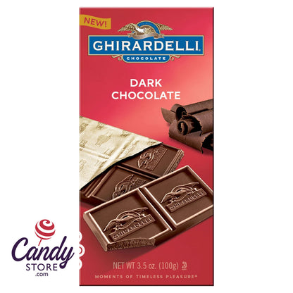 Ghirardelli Dark Chocolate Bars - 12ct CandyStore.com