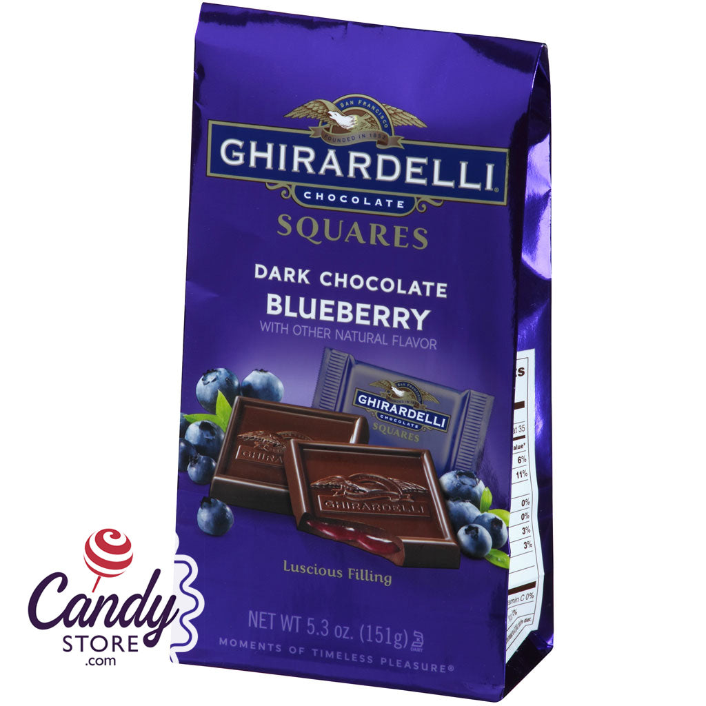 Ghirardelli Dark Chocolate Blueberry Squares Bags - 6ct CandyStore.com