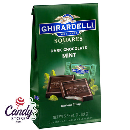 Ghirardelli Dark Chocolate Mint Filling Squares - 6ct CandyStore.com