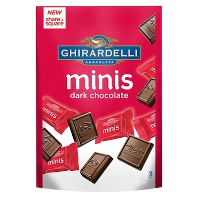 Ghirardelli Minis Dark Chocolate Squares Bags - 6ct CandyStore.com