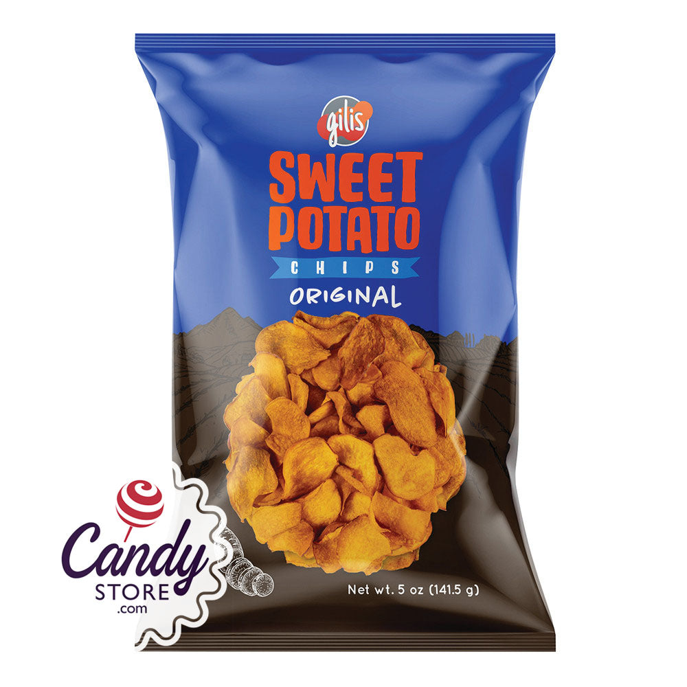 Gilis Original Sweet Potato Chips 5oz Bags - 8ct CandyStore.com