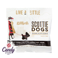 Gimbal's Black Licorice Scotties 2.75oz Peg Bag - 12ct CandyStore.com