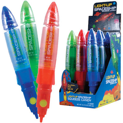 Glo-Spaceship Squeeze Candy - 12ct CandyStore.com